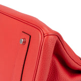 Hermès Clemence Leather Bougainvillier Birkin 42 JPG Shoulder Bag