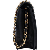 Chanel Quilted Lambskin 24K Gold Single Flap Shoulder Bag