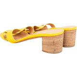 Hermès Yellow Leather Oasis Sandals (36)