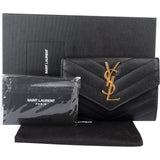 Saint Laurent Caviar Leather Cassandre Famme Wallet