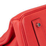 Hermès Clemence Leather Bougainvillier Birkin 42 JPG Shoulder Bag