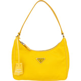 Prada Yellow Nylon Triangle Re-Editon Handbag