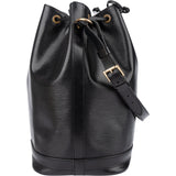 Louis Vuitton Noir Epi Leather Sac Noe Grande Shoulder Bag