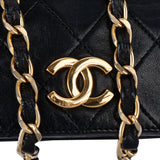 Chanel Quilted Lambskin 24K Gold Single Flap Shoulder Bag