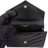 Saint Laurent Caviar Leather Cassandre Famme Wallet