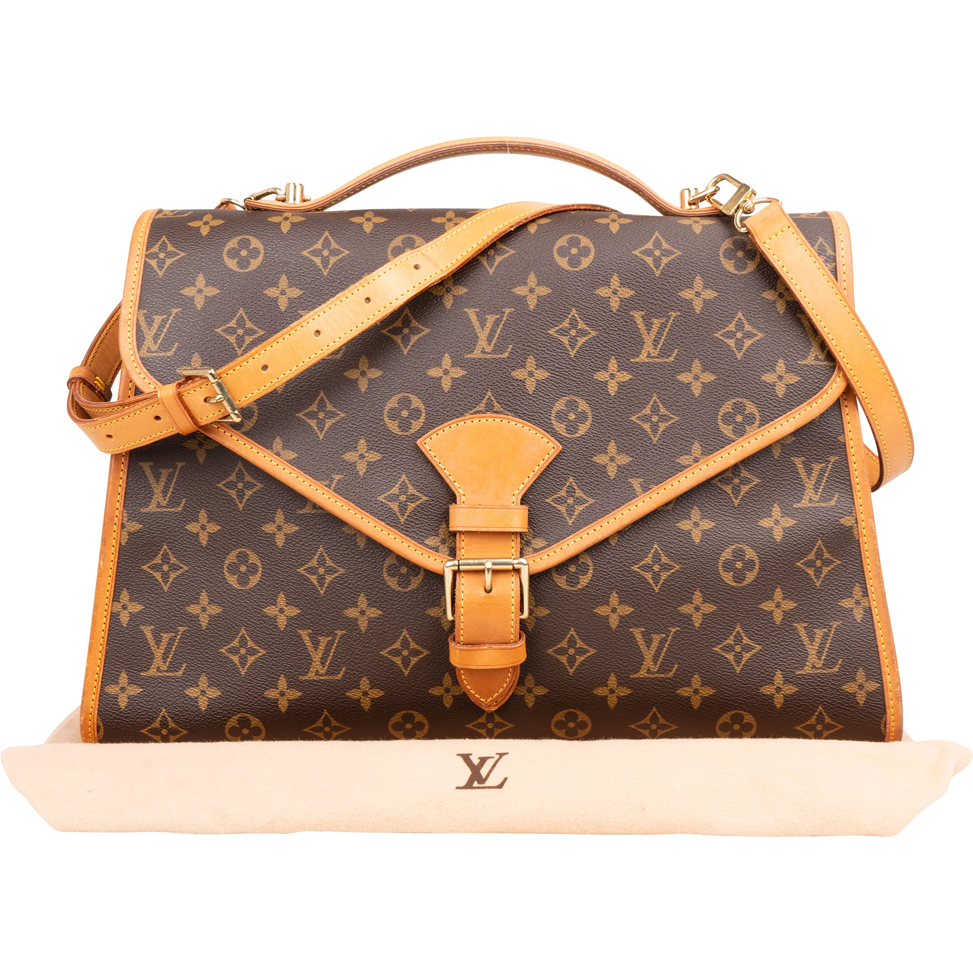 Louis Vuitton Canvas Monogram Bel Air Handbag - vintageandkickz
