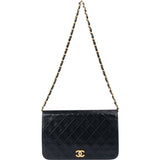Chanel Quilted Lambskin 24K Gold Single Flap Shoulder Bag