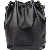 Louis Vuitton Noir Epi Leather Sac Noe Grande Shoulder Bag