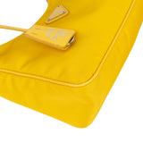 Prada Yellow Nylon Triangle Re-Editon Handbag