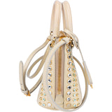 Prada Patent Crystal Mini Promenade Handbag