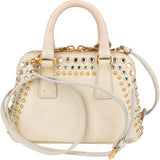 Prada Patent Crystal Mini Promenade Handbag