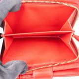 Prada Red Saffiano Leather Wallet