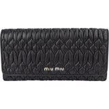 Miu Miu Black Quilted Leather Wallet