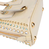 Prada Patent Crystal Mini Promenade Handbag