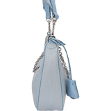 Prada Blue Nylon Triangle Re-Editon Crossbody Bag