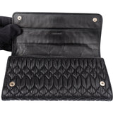 Miu Miu Black Quilted Leather Wallet