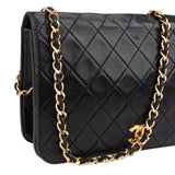Chanel Quilted Lambskin Single Flap Shoulder Bag