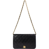 Chanel Quilted Lambskin Single Flap Shoulder Bag