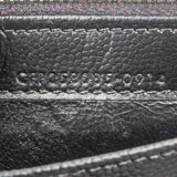 Saint Laurent Black Chevron Caviar Leather Cassandre Wallet