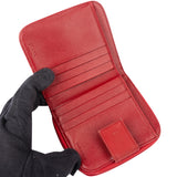 Prada Red Nylon Triangle Zip Wallet