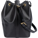 Louis Vuitton Noir Epi Leather Sac Noe Petit Shoulder Bag