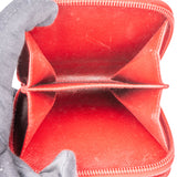 Prada Red Nylon Triangle Zip Wallet