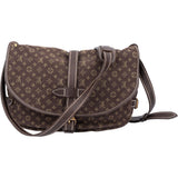 Louis Vuitton Mini Lin Monogram Saunur 30 Crossbody Bag