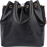 Louis Vuitton Noir Epi Leather Sac Noe Petit Shoulder Bag