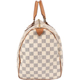 Louis Vuitton Damier Azur Monogram Speedy 35 Handbag