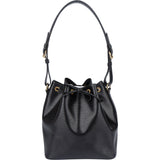Louis Vuitton Noir Epi Leather Sac Noe Petit Shoulder Bag