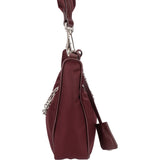 Prada Bordeaux Nylon Triangle Re-Editon Crossbody Bag