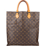 Louis Vuitton Canvas Monogram Sac Plat Handbag