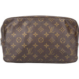 Louis Vuitton Canvas Monogram Trousse Toilette 28 Clutch