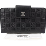 Chanel Lambskin Chessboard CC Clip Wallet