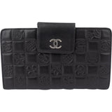 Chanel Lambskin Chessboard CC Clip Wallet