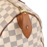 Louis Vuitton Damier Azur Monogram Speedy 35 Handbag