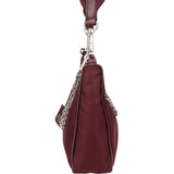 Prada Bordeaux Nylon Triangle Re-Editon Crossbody Bag