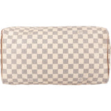 Louis Vuitton Damier Azur Monogram Speedy 35 Handbag