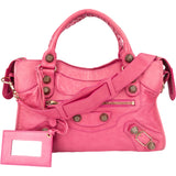 Balenciaga Pink Leather City Handbag