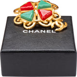 Chanel Golden Glass Brooch