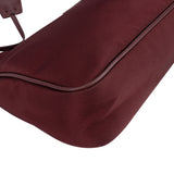 Prada Bordeaux Nylon Triangle Re-Editon Crossbody Bag