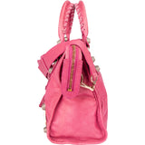 Balenciaga Pink Leather City Handbag