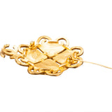 Chanel Golden Glass Brooch