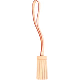 Vachetta Single Fringe Quaste / Tassel Taschenanhänger Bag Charm - vintageandkickz