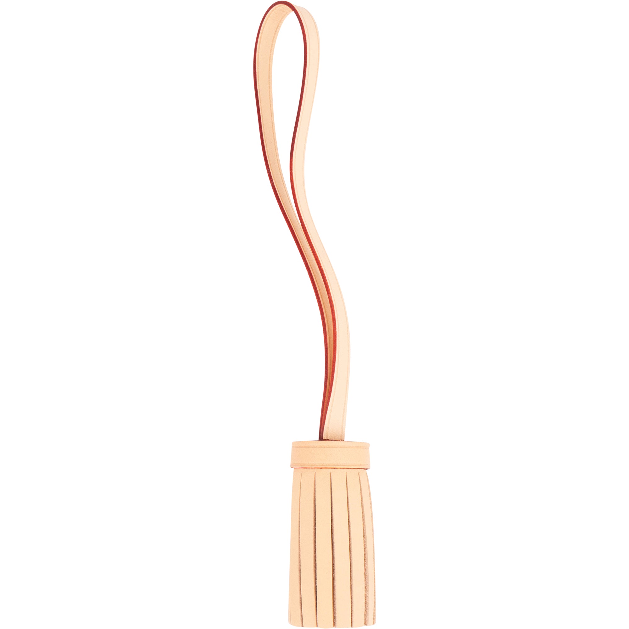 Vachetta Single Fringe Quaste / Tassel Taschenanhänger Bag Charm - vintageandkickz