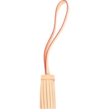 Vachetta Single Fringe Quaste / Tassel Taschenanhänger Bag Charm - vintageandkickz