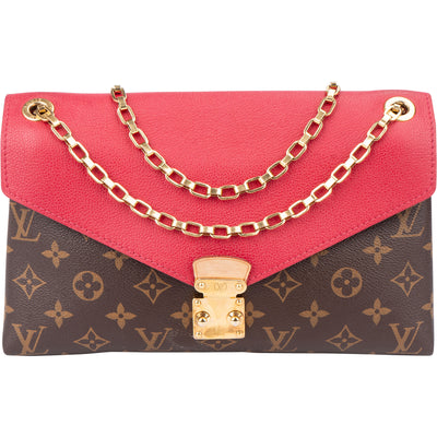 Louis Vuitton Canvas Monogram Pallas Chain Crossbody Bag