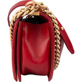 Chanel Quilted Lambskin Boy Single Flap Crossbody Bag