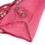 Balenciaga Pink Leather City Handbag