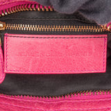 Balenciaga Pink Leather City Handbag